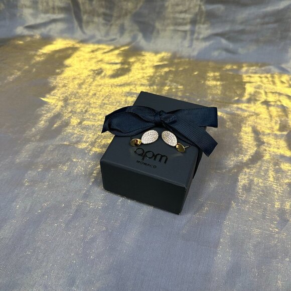 APM Monaco Galet Gold Earrings - Picture 6 of 6